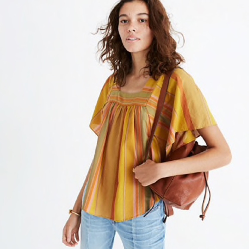 Madewell Striped Butterfly Top